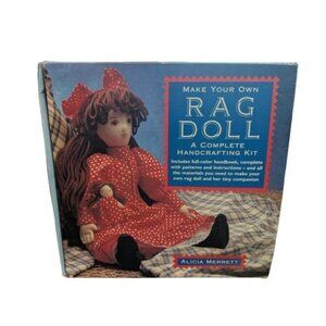 Vintage Alicia Merrett Make Your Own Rag Doll Complete Handcrafting Kit NIB